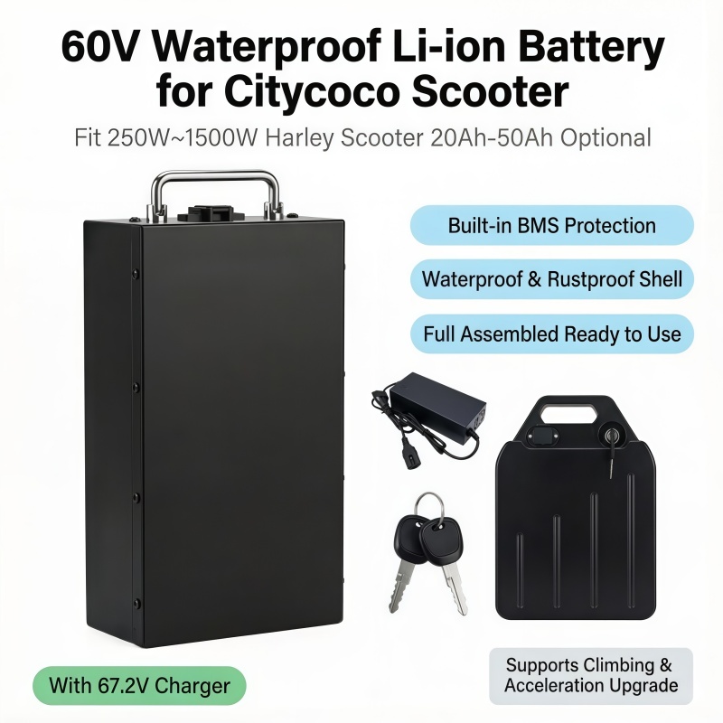 Fast Swap 60V Lithium Battery, - 60V 50Ah Electric Scooter Battery recension och pris