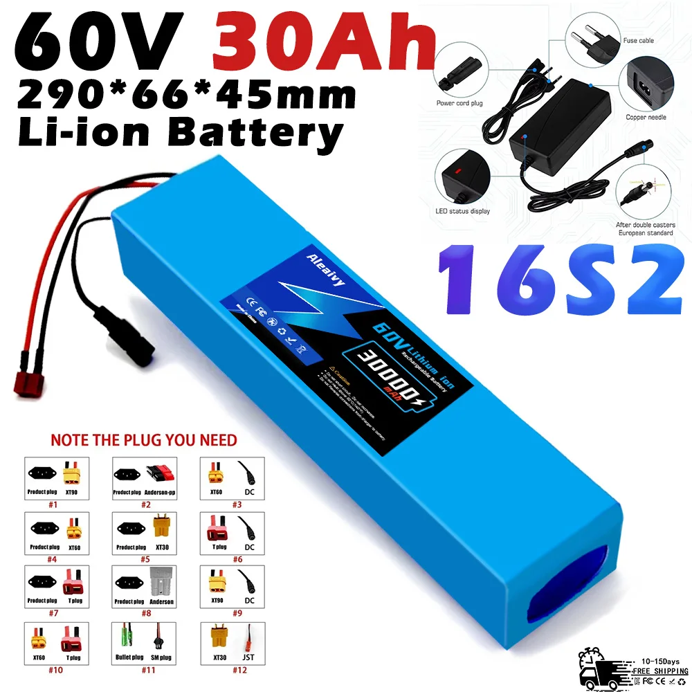 2025 Upgraded 60V 30Ah 18650 L - 60V 50Ah Electric Scooter Battery recension och pris